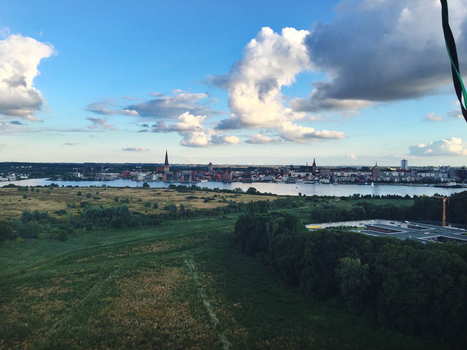 Heißluftballonfahrt über Rostock