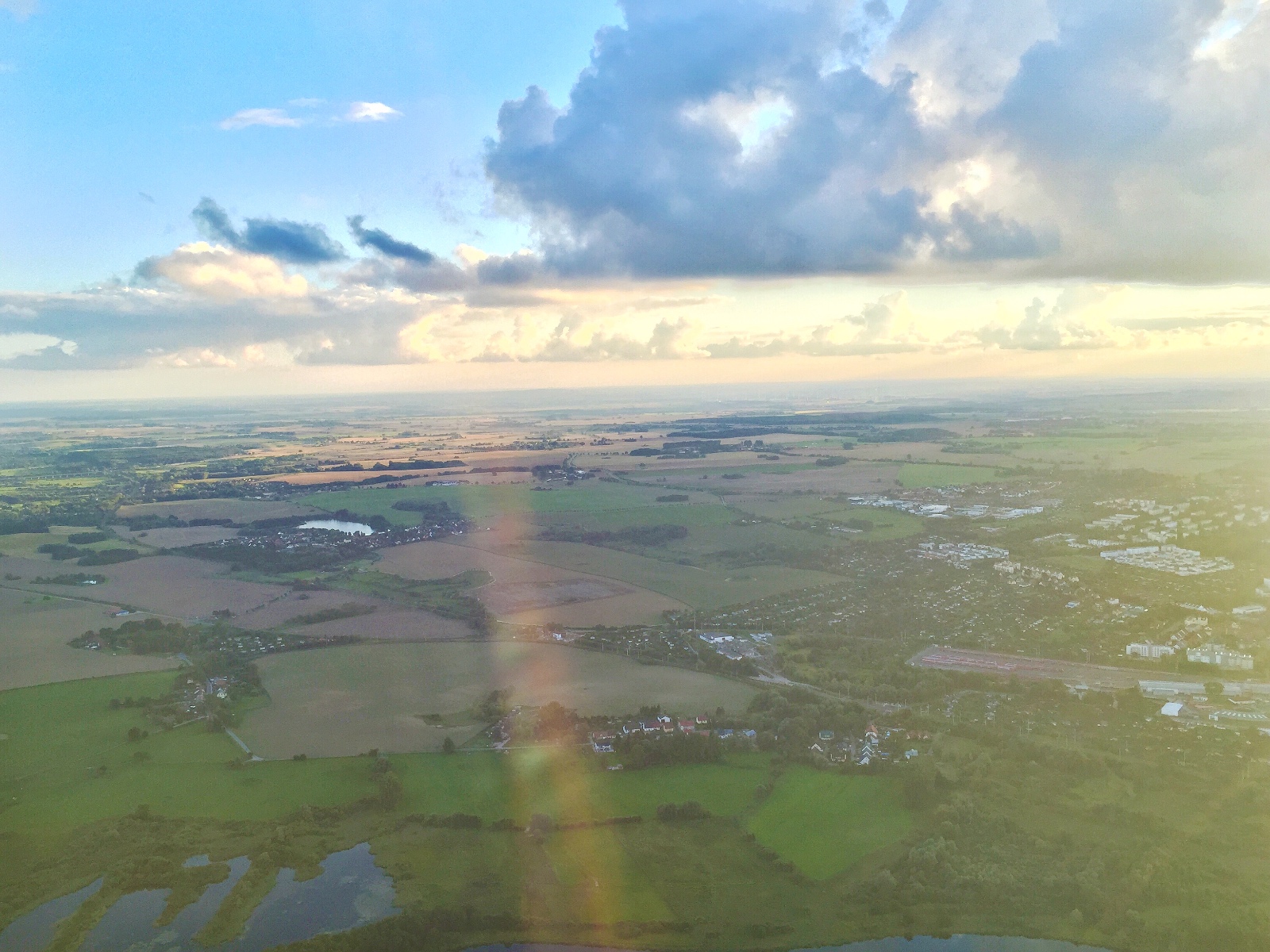 Heißluftballonfahrt über Rostock