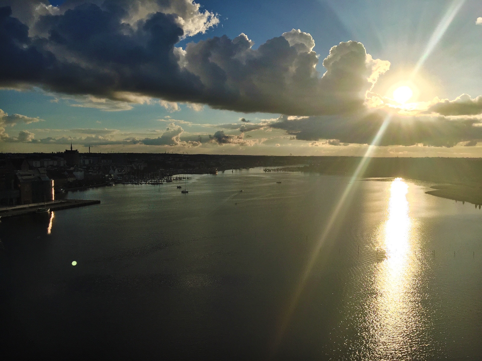 Heißluftballonfahrt über Rostock